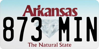 AR license plate 873MIN