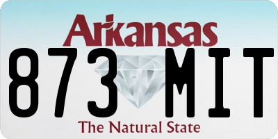 AR license plate 873MIT