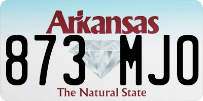 AR license plate 873MJO