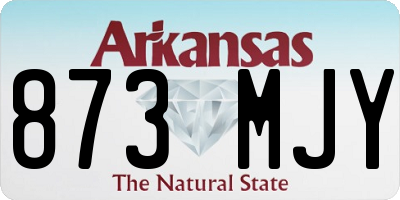 AR license plate 873MJY