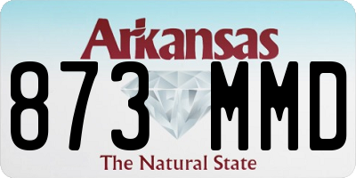AR license plate 873MMD