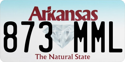 AR license plate 873MML