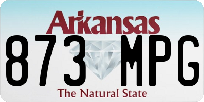 AR license plate 873MPG