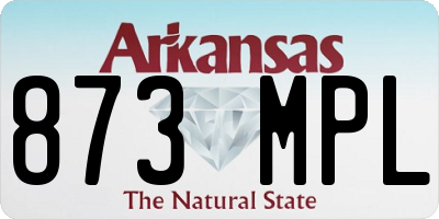 AR license plate 873MPL