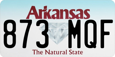 AR license plate 873MQF