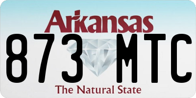 AR license plate 873MTC