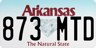 AR license plate 873MTD