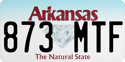 AR license plate 873MTF