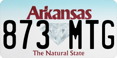 AR license plate 873MTG