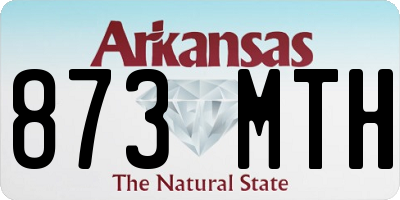 AR license plate 873MTH