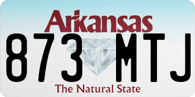 AR license plate 873MTJ