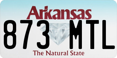 AR license plate 873MTL