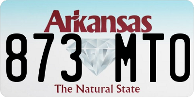 AR license plate 873MTO