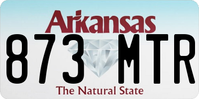 AR license plate 873MTR