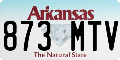 AR license plate 873MTV