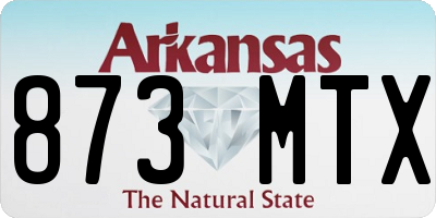 AR license plate 873MTX