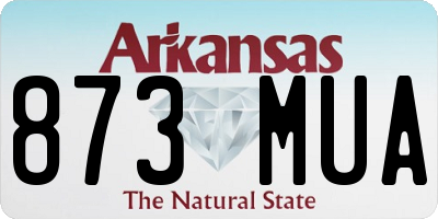 AR license plate 873MUA