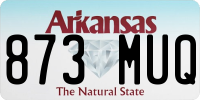 AR license plate 873MUQ
