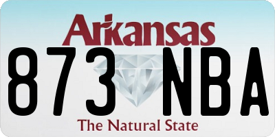 AR license plate 873NBA
