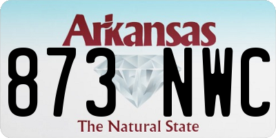 AR license plate 873NWC