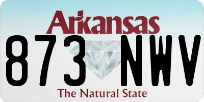 AR license plate 873NWV
