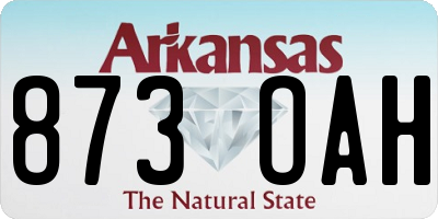 AR license plate 873OAH