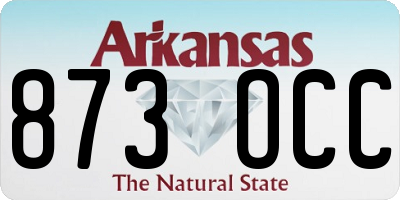 AR license plate 873OCC