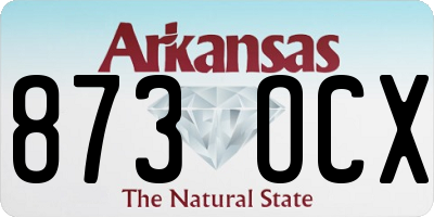 AR license plate 873OCX