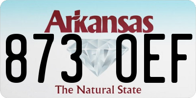AR license plate 873OEF