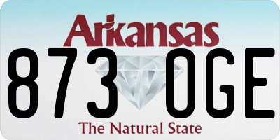 AR license plate 873OGE