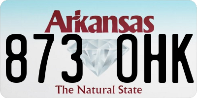 AR license plate 873OHK