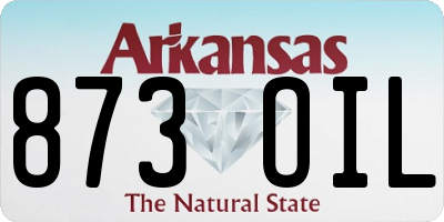 AR license plate 873OIL
