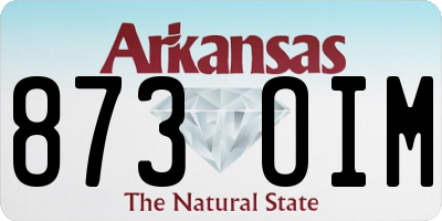 AR license plate 873OIM