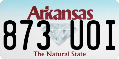 AR license plate 873UOI