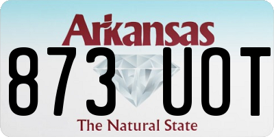 AR license plate 873UOT