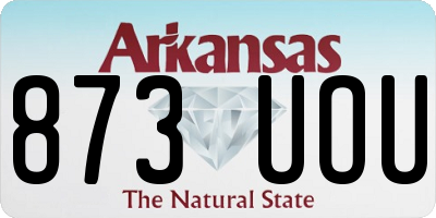 AR license plate 873UOU