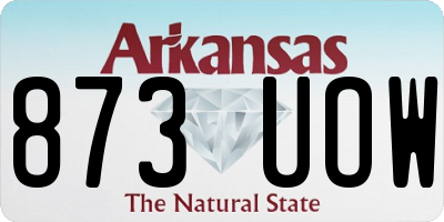 AR license plate 873UOW