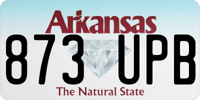 AR license plate 873UPB