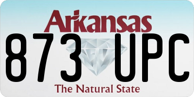 AR license plate 873UPC