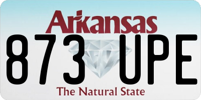 AR license plate 873UPE