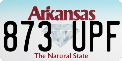 AR license plate 873UPF