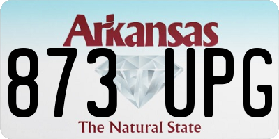AR license plate 873UPG