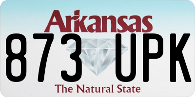 AR license plate 873UPK