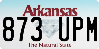 AR license plate 873UPM