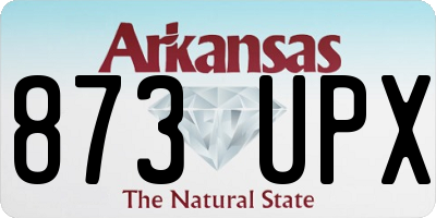 AR license plate 873UPX