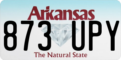 AR license plate 873UPY