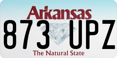 AR license plate 873UPZ