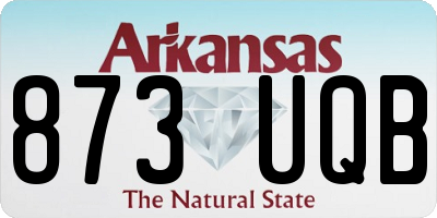 AR license plate 873UQB