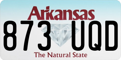 AR license plate 873UQD