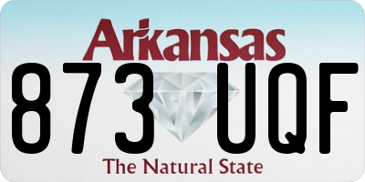 AR license plate 873UQF